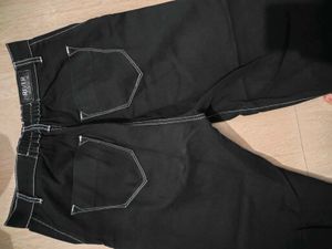 high waist Black Wide Leg Pants