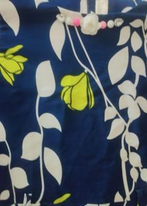 Floral Print Navy Dress