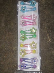 Flower Hair Clips - Set of 5