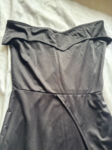 Black Long Gown With High Slit