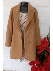 Imported Unisex Camel Brown Overcoat