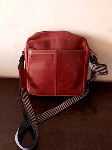 Leather Crossbody Messenger Bag