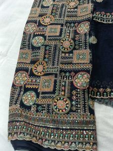 Elegant Embroidered Dress Material(No Discount)