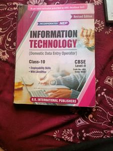 Class 10th CBSE IT Book,Br Publication