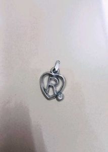 Heart Shaped Locket With R Initial
