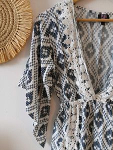 Crochet Trim Boho Playsuit