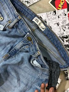 Zara Light Wash Denim Jeans