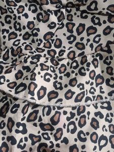 Cream Colour Tiger Print Top