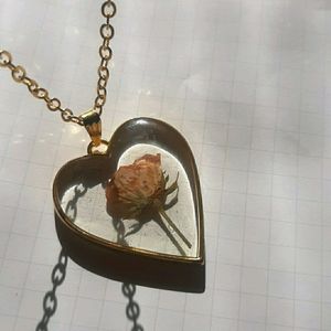 Real Rose Bud Necklace