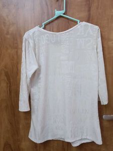 Stylish White Print Top