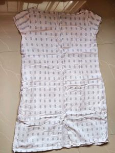 White Printed Kurta