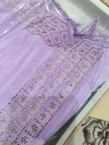 Elegant Lavender Saree