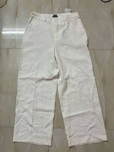 Van Heusen Chic White Wide Leg Pants | Quantity-1