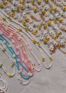 Daisy Flower Necklace &amp; Bracelet