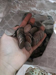 Old Indian Coins 50 Mix 1 And 2rs