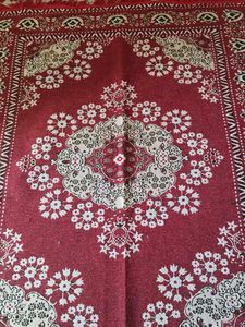 Red Floral Mat
