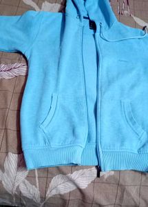 Blue Zip-Up Hoodie