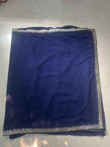 Elegant Navy Blue Saree