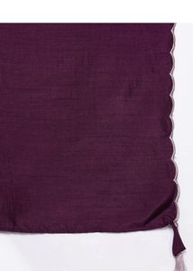 Purple Kurti Set With Dupatta | XXL