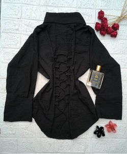 Corset Back Shirt 🖤