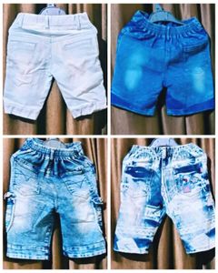 Combo Of 4 Denim Short For  To 5 Year Boys