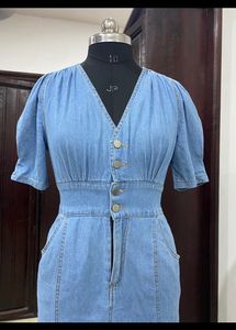 Denim midi Dress