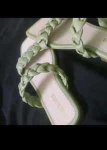 🍏💚 Green Colour Beautiful 37 No Sandal 👡