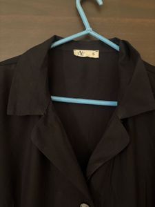 Pintresty Vintage Elegant Black Shirt Dress