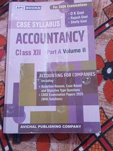 Accountancy Class XII Book