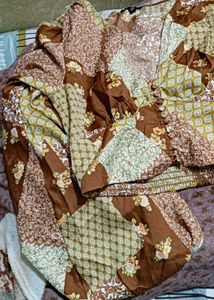 Patchwork Print Blouse