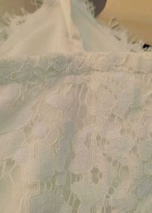 White Lace Bralette and Tank Top  In Combo