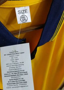 New Polo T-shirt - Vibrant Yellow colour