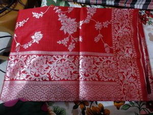Red Banarasi Silk Saree