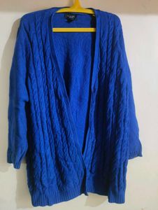 Blue Knit Cardigan