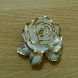 Resin Rose Charm_White