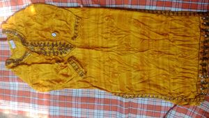 Yellow Embroidered Kurta