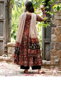 Printed Anarkali Kurti Set