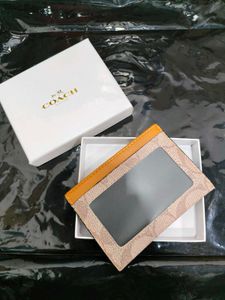 Coach Card Holder &#34; Brown &#34;