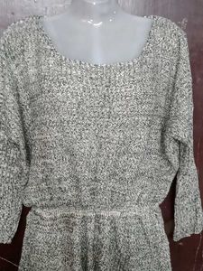 Gray Knit Top very nice to