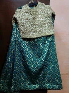 Gold Embellished Crop Top