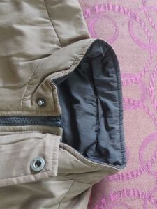 Khaki Reversible Sleeveless Puffer Vest