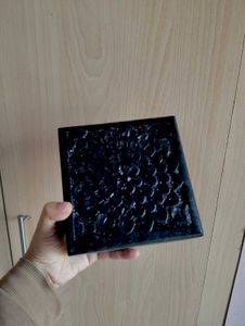 Black Floral Carved Wooden Box✅