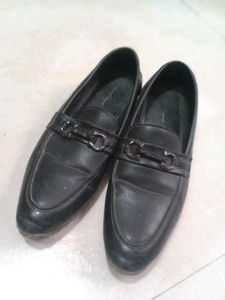 Black Leather Loafers