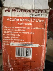 Wonderchef Kettle Unused 1.7 Litre White