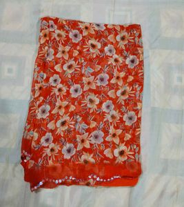 Elegant  Floral Saree