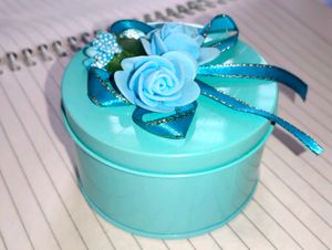 Blue Floral Trinket Box