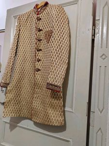Cream Sherwani