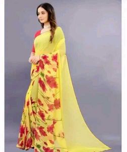 Floral Print Saree