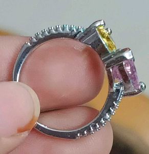 Heart-Shaped Gemstone Ring