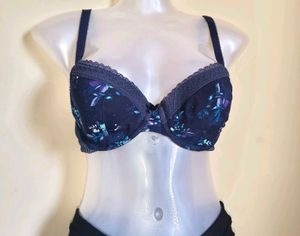 M&amp;S Floral Print Bra (one hook broken)